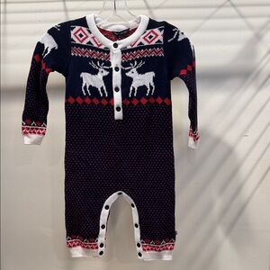 Sophie and Sam Reindeer Onesie Romper NWT